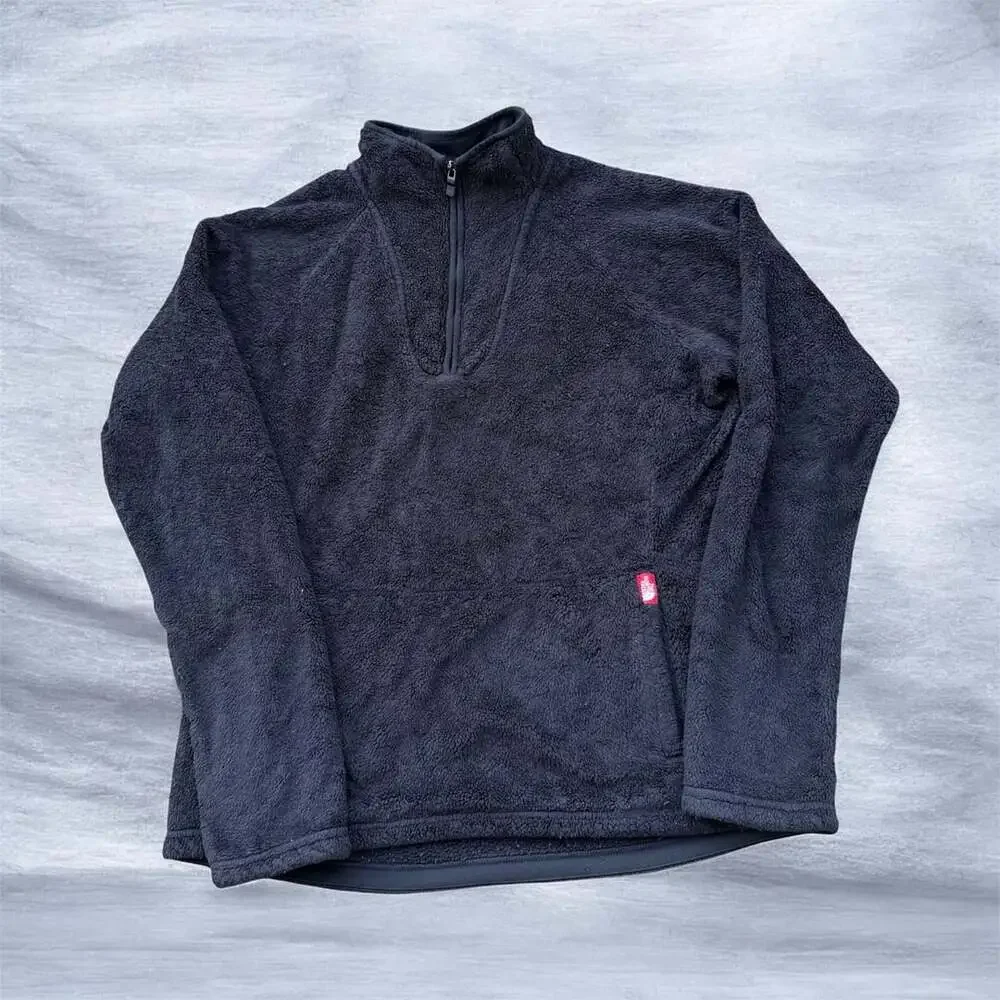 The North Face Fleece 1/4-Zip Pullover Size M Black (111)